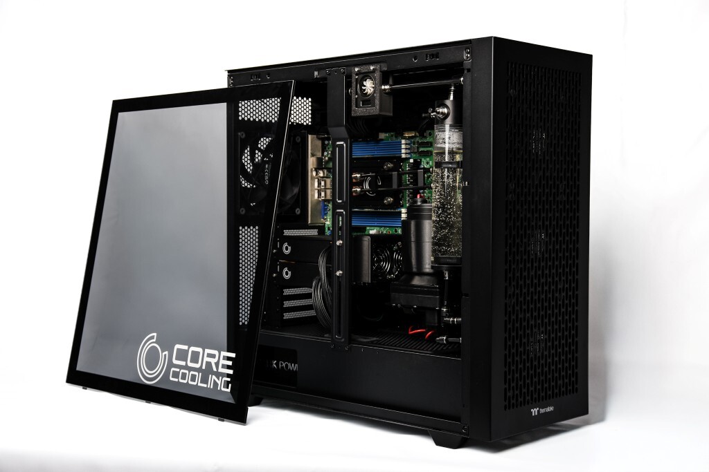 Liquid-cooled HPC and AI system by CoreCooling